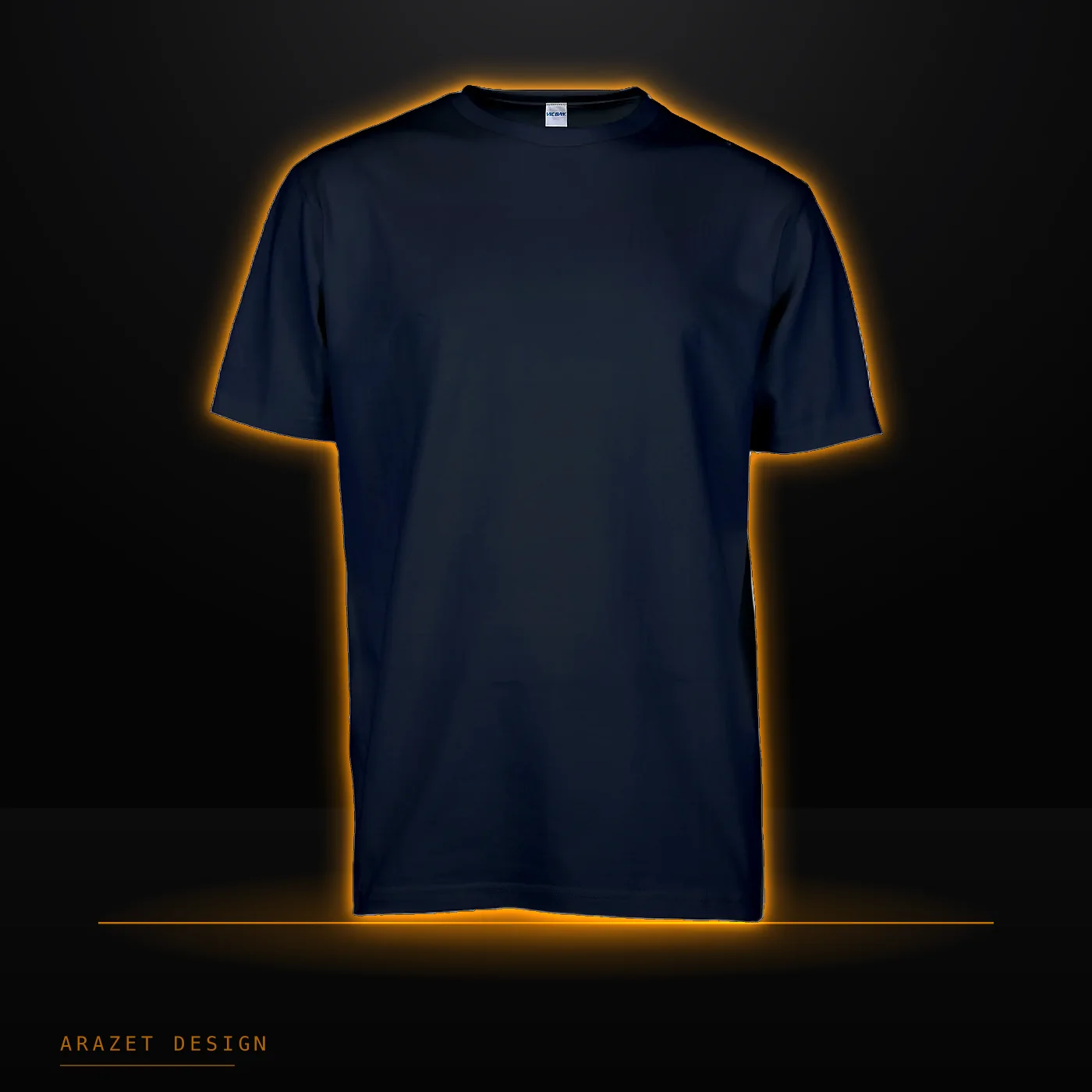 Core Cotton Tee in Black, blank