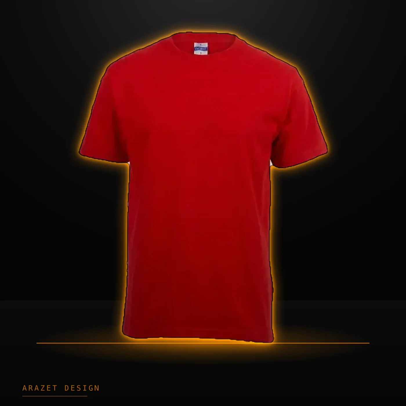 Red Core Cotton Tee — Arazet Design
